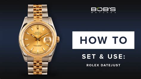 how to change the date on a datejust rolex